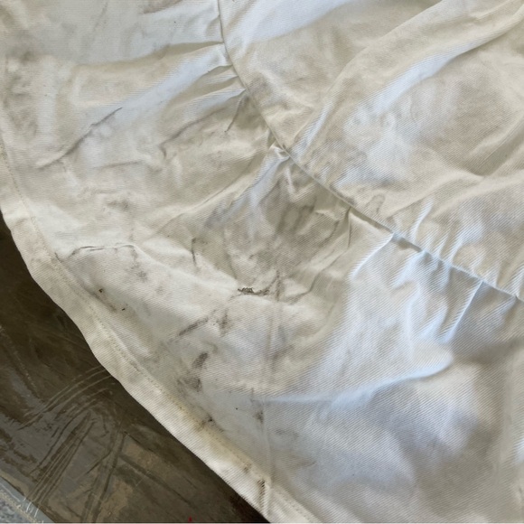 ASOS luxe puff sleeve corset mini-white denim dress12 - Picture 7 of 12